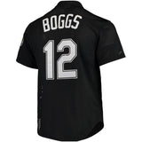 Men's Tampa Bay Devil Rays Wade Boggs Mitchell & Ness Black Cooperstown 1998 Mesh Batting Practice Jersey - Pro Jersey Sports