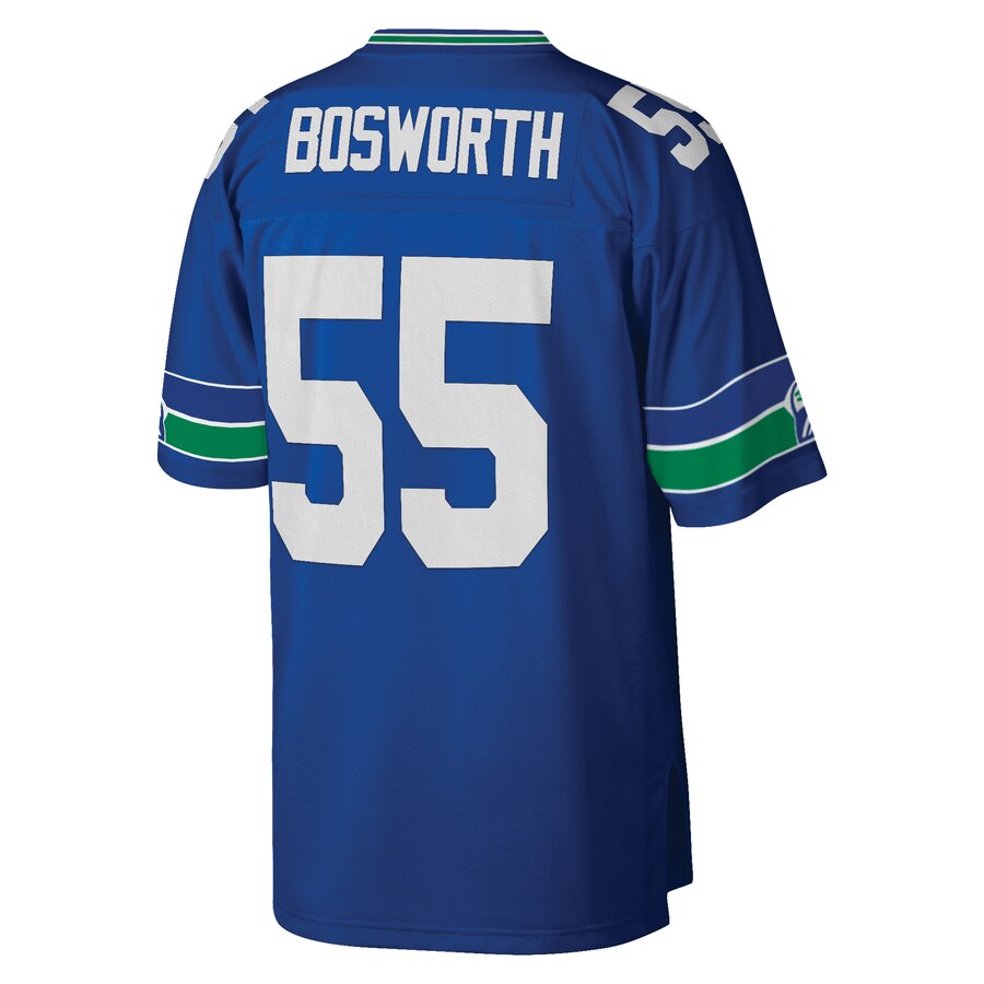 Men's Seattle Seahawks Brian Bosworth Mitchell & Ness Royal Retired Player Legacy Replica Jersey