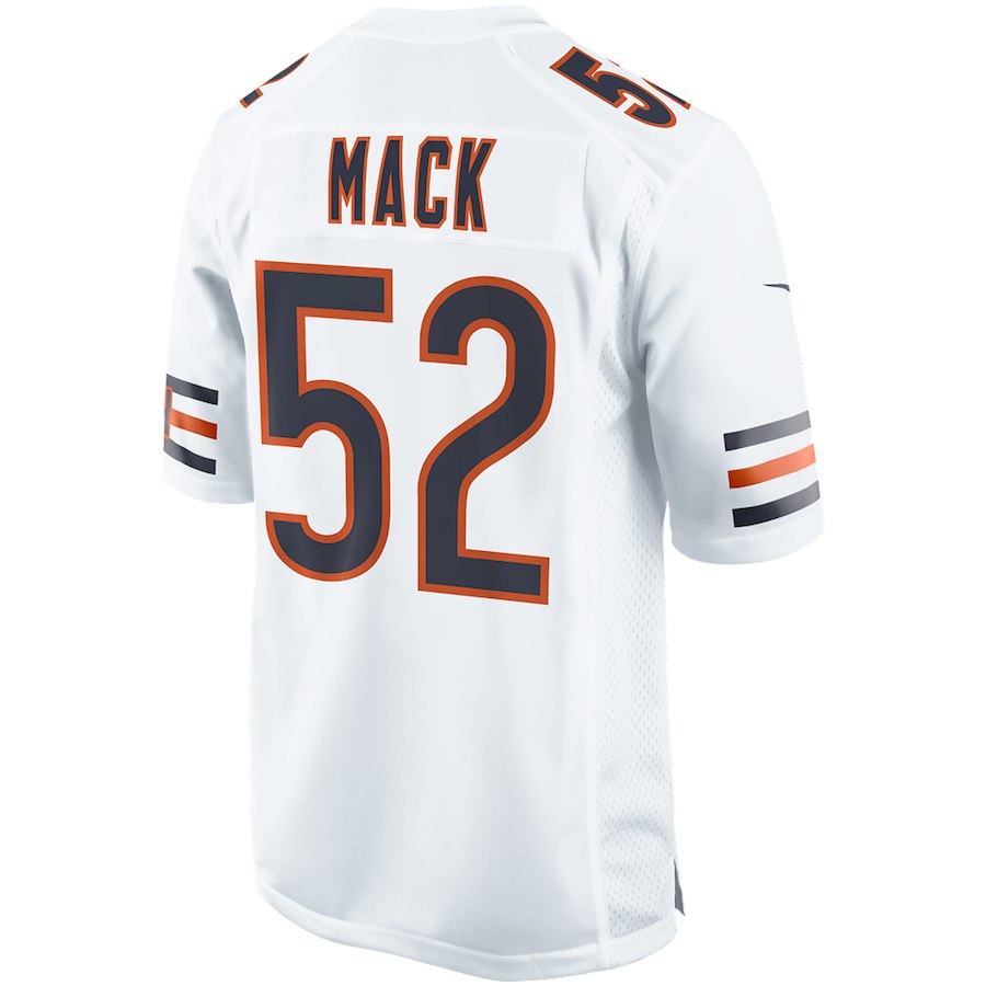 Men's Nike Khalil Mack White Chicago Bears Game Jersey