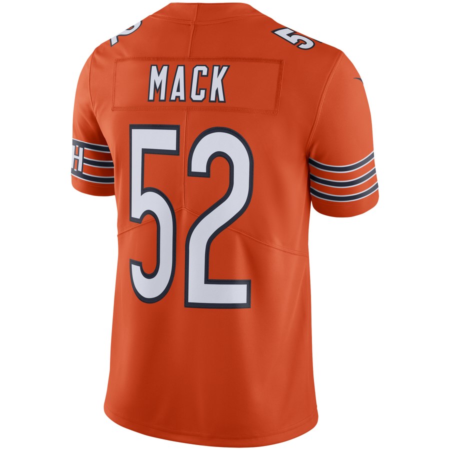 Men's Chicago Bears Khalil Mack Nike Orange Vapor Limited Jersey