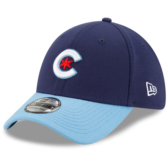 Men's Chicago Cubs New Era Navy/Light Blue City Connect 39THIRTY Flex Hat