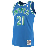 Mens Minnesota Timberwolves Kevin Garnett Mitchell & Ness Blue 1995-96 Hardwood Classics Swingman Jersey - Pro Jersey Sports