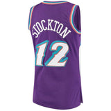 Men's Mitchell & Ness John Stockton Utah Jazz Purple 1996-97 Hardwood Classics Swingman Jersey - Pro Jersey Sports