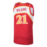 Men's Atlanta Hawks Dominique Wilkins Mitchell & Ness Red 1986-87 Hardwood Classics Swingman Jersey - Pro Jersey Sports
