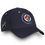 Men's Winnipeg Jets Fanatics Branded Navy Authentic Pro Rinkside Speed Flex Hat - Pro Jersey Sports