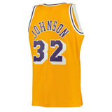 Men's Los Angeles Lakers Magic Johnson Mitchell & Ness Gold 1984-85 Hardwood Classics Swingman Jersey - Pro Jersey Sports