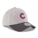 Men's Chicago Cubs New Era Heathered Gray/Graphite Change Up Classic 39THIRTY Flex Hat - Pro Jersey Sports
