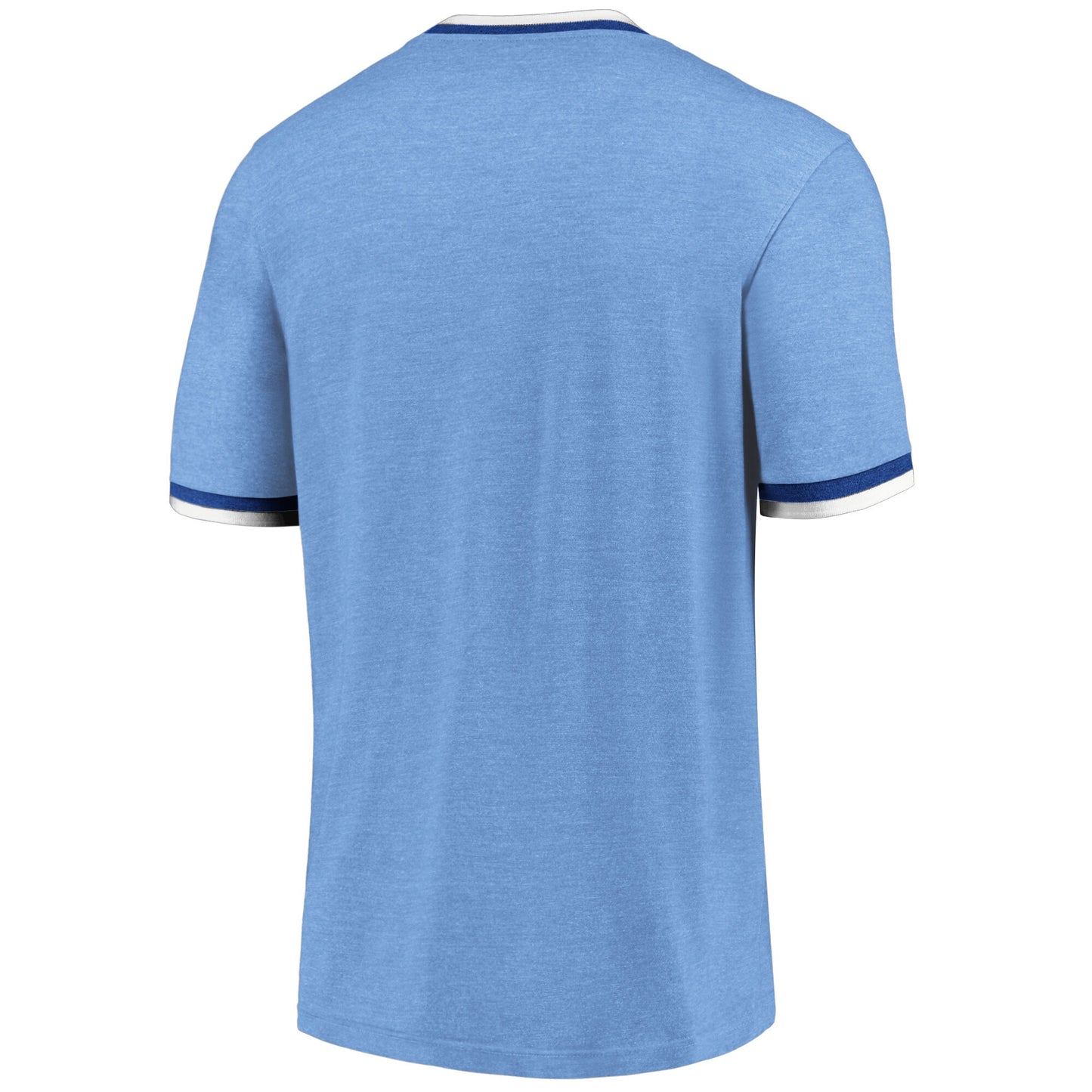 Men's Fanatics Branded Light Blue Chicago Cubs True Classics Wordmark Tri-Blend T-Shirt