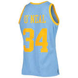 Men's Shaquille O'Neal Los Angeles Lakers Mitchell & Ness 2001-02 Hardwood Classics Swingman Jersey - Powder Blue - Pro Jersey Sports
