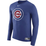 Chicago Cubs Nike Authentic Collection Blend Performance Long Sleeve T-Shirt - Pro Jersey Sports