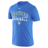 Men's Milwaukee Brewers Nike Royal Practice Performance T-Shirt - Pro Jersey Sports