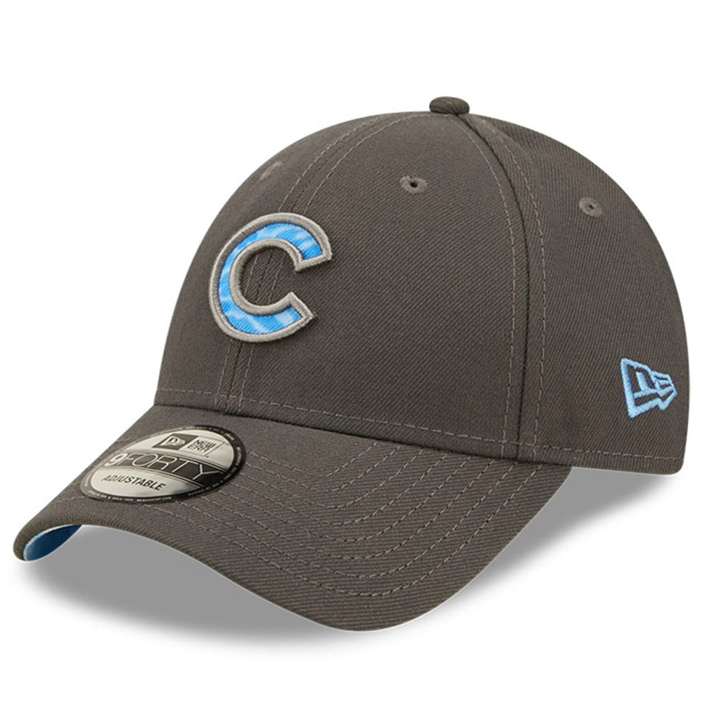 Men's Chicago Cubs New Era Graphite 2022 Father's Day 9FORTY Adjustable Hat