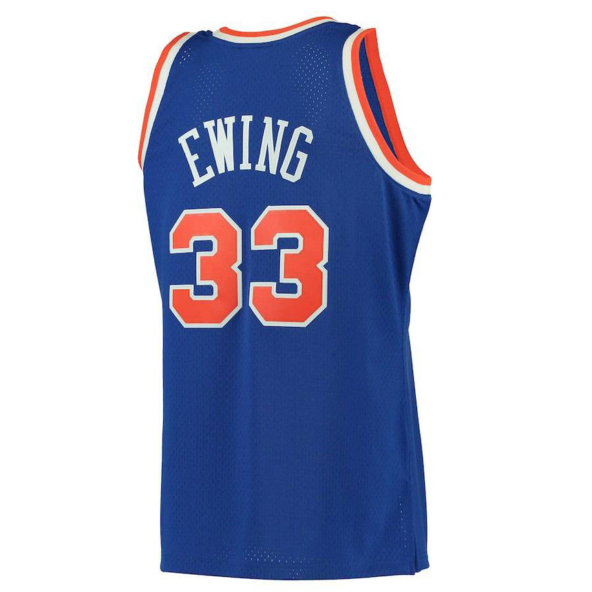 Men's New York Knicks Patrick Ewing Mitchell & Ness Blue 1991-92 Hardwood Classics Swingman Jersey - Pro Jersey Sports