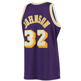 Men's Los Angeles Lakers Magic Johnson Mitchell & Ness Purple 1984-85 Hardwood Classics Swingman Jersey - Pro Jersey Sports