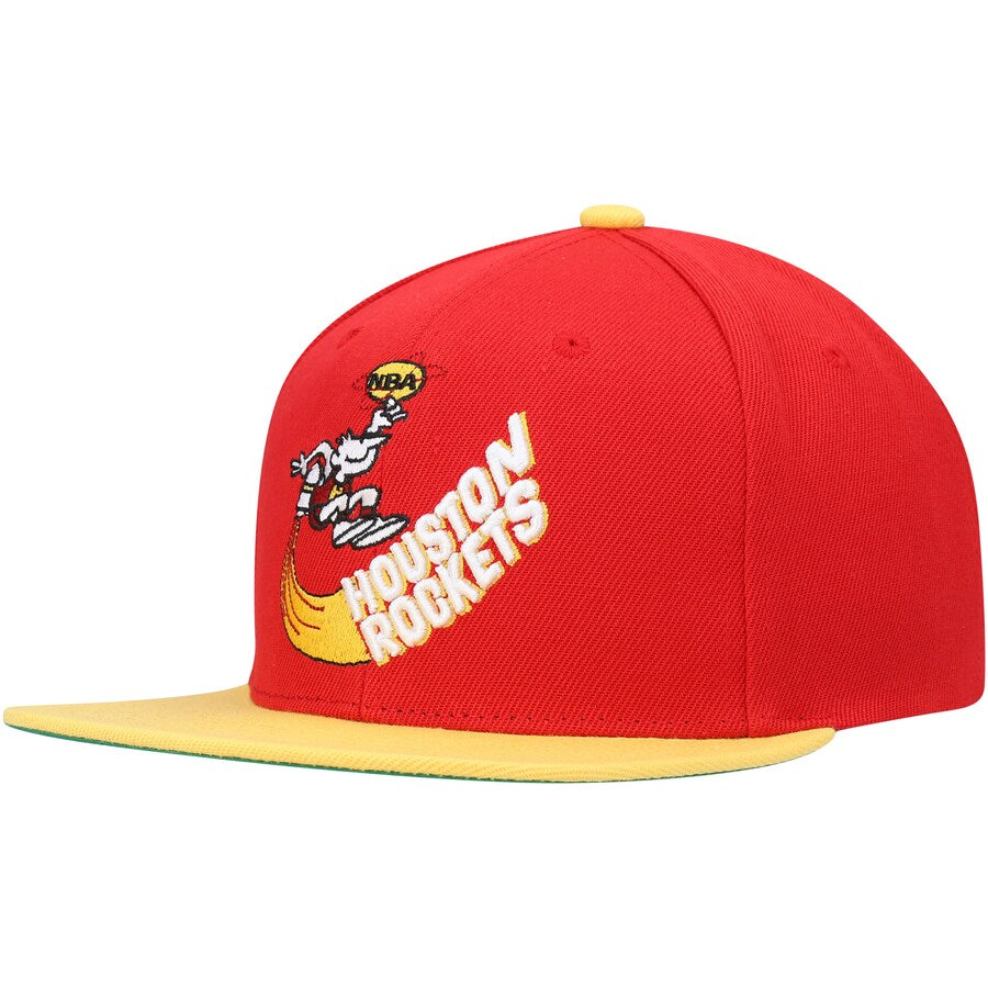 Men's Houston Rockets NBA Core Basic HWC Mitchell & Ness Snapback Hat