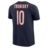 Men's NFL Chicago Bears Mitchell Trubisky Nike Navy Player Pride Name & Number Performance T-Shirt - Pro Jersey Sports