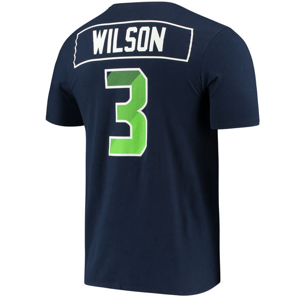 Men's Seattle Seahawks Navy Nike Russell Wilson Prism Player Tee