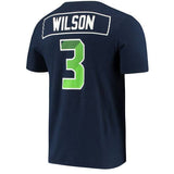 Men's Seattle Seahawks Navy Nike Russell Wilson Prism Player Tee - Pro Jersey Sports