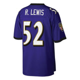 Men's Baltimore Ravens Ray Lewis Mitchell & Ness Purple Legacy Replica Jersey - Pro Jersey Sports