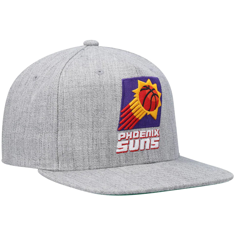 Phoenix Suns HWC Gray Heather 2.0 Mitchell & Ness Snapback Hat