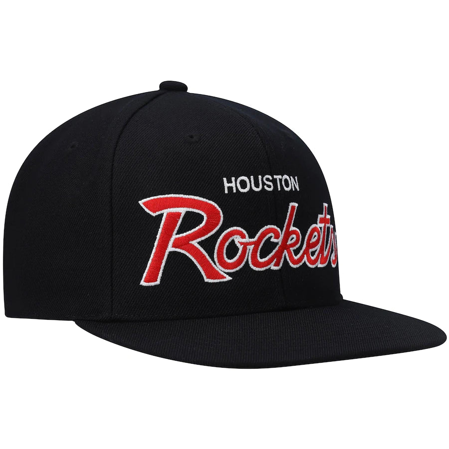 Houston Rockets Team Script 2.0 Mitchell & Ness Snapback Hat