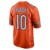 Youth Chicago Bears Mitchell Trubisky Nike Orange Alternate Game Jersey - Pro Jersey Sports