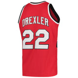 Men's Mitchell & Ness Clyde Drexler Red Portland Trail Blazers Hardwood Classics 1983-84 Swingman Jersey - Pro Jersey Sports