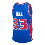 Men's Detroit Pistons Grant Hill Mitchell & Ness Blue 1998-99 Hardwood Classics Reload 2.0 Swingman Jersey - Pro Jersey Sports