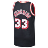 Men's Miami Heat Alonzo Mourning Mitchell & Ness Black 1996-97 Hardwood Classics Swingman Jersey - Pro Jersey Sports