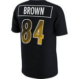 Men's Pittsburgh Steelers Black Nike Antonio Brown Prism Player Tee - Pro Jersey Sports