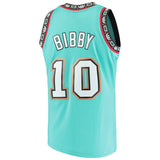 Men's Vancouver Grizzlies Mike Bibby Mitchell & Ness Teal Hardwood Classics Swingman Jersey - Pro Jersey Sports