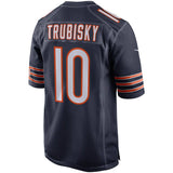 Men's Chicago Bears Mitchell Trubisky Nike Navy 100th Season Game Jersey - Pro Jersey Sports