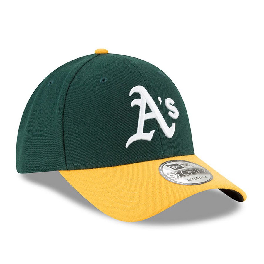 Men's Oakland Athletics New Era Green League 9FORTY Adjustable Hat