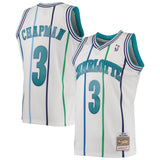 Youth Charlotte Hornets Rex Chapman Mitchell & Ness White 1988-89 Hardwood Classics Swingman Jersey - Pro Jersey Sports