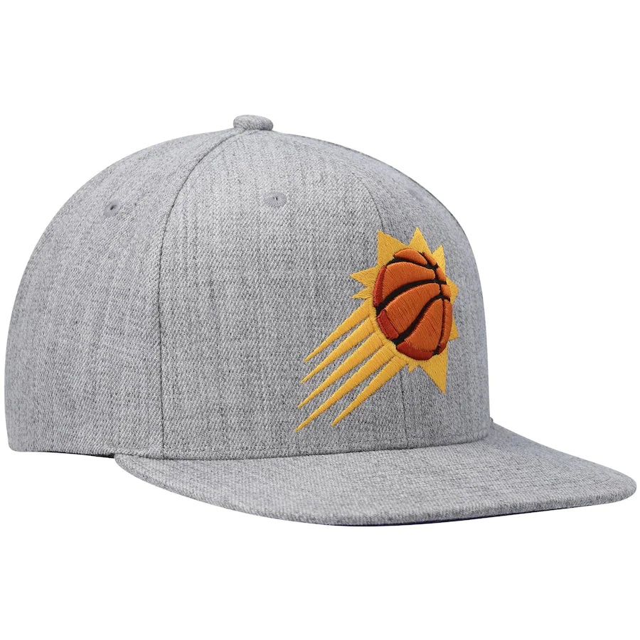 Phoenix Suns Gray Heather 2.0 Mitchell & Ness Snapback Hat