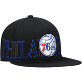 Men's Mitchell & Ness Black Philadelphia 76ers Winner Circle Snapback Hat - Pro Jersey Sports