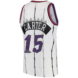 Men's Mitchell & Ness Vince Carter Toronto Raptors White 1997-98 Hardwood Classics Swingman Jersey - Pro Jersey Sports