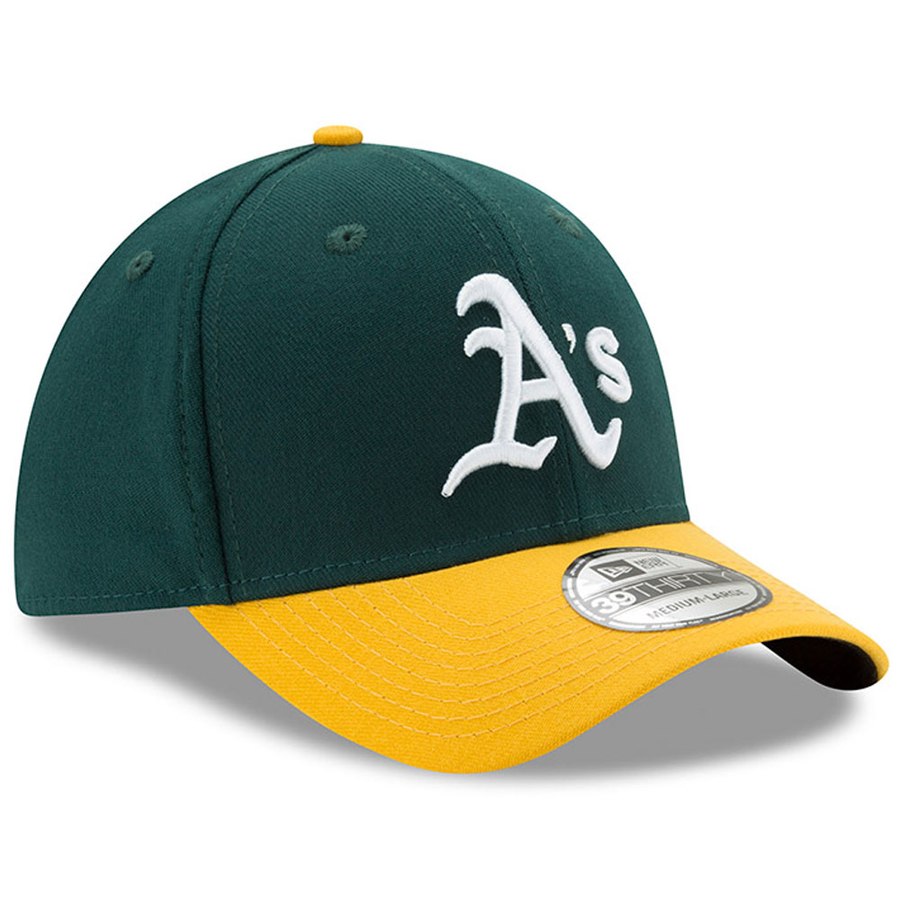 Men's Oakland Athletics New Era Green/Yellow MLB Team Classic 39THIRTY Flex Hat