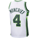 Men's Milwaukee Bucks Sidney Moncrief Mitchell & Ness White 1988-89 Hardwood Classics Swingman Jersey - Pro Jersey Sports