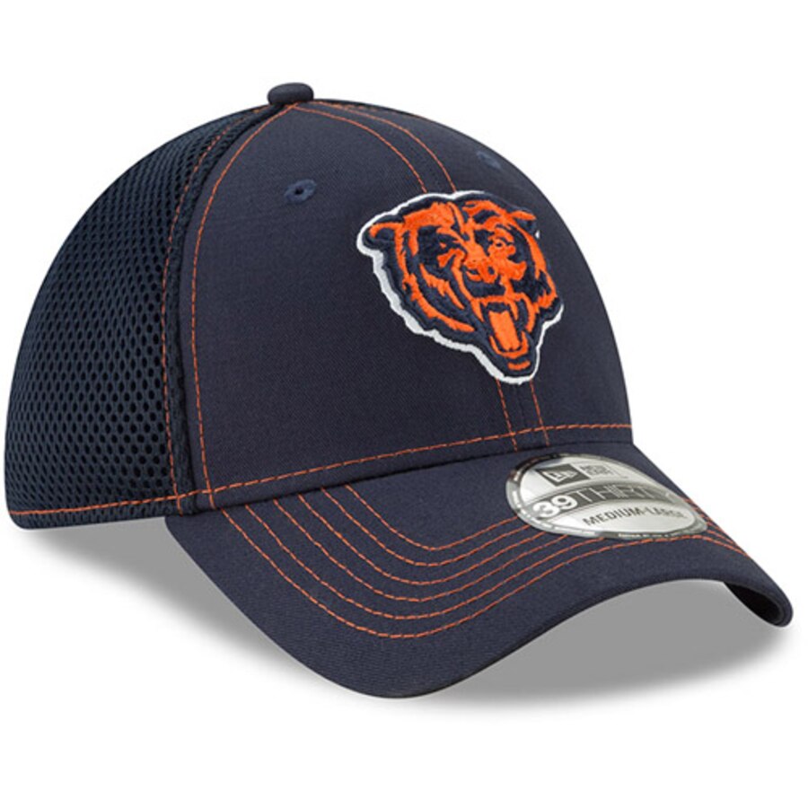 Chicago Bears New Era 39THIRTY Neo Flex Hat - Navy