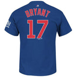 Youth Chicago Cubs Kris Bryant Majestic Royal 2016 World Series Champions Name & Number T-Shirt - Pro Jersey Sports