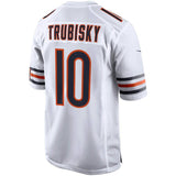 Men's Chicago Bears Mitchell Trubisky Nike White 100th Season Game Jersey - Pro Jersey Sports