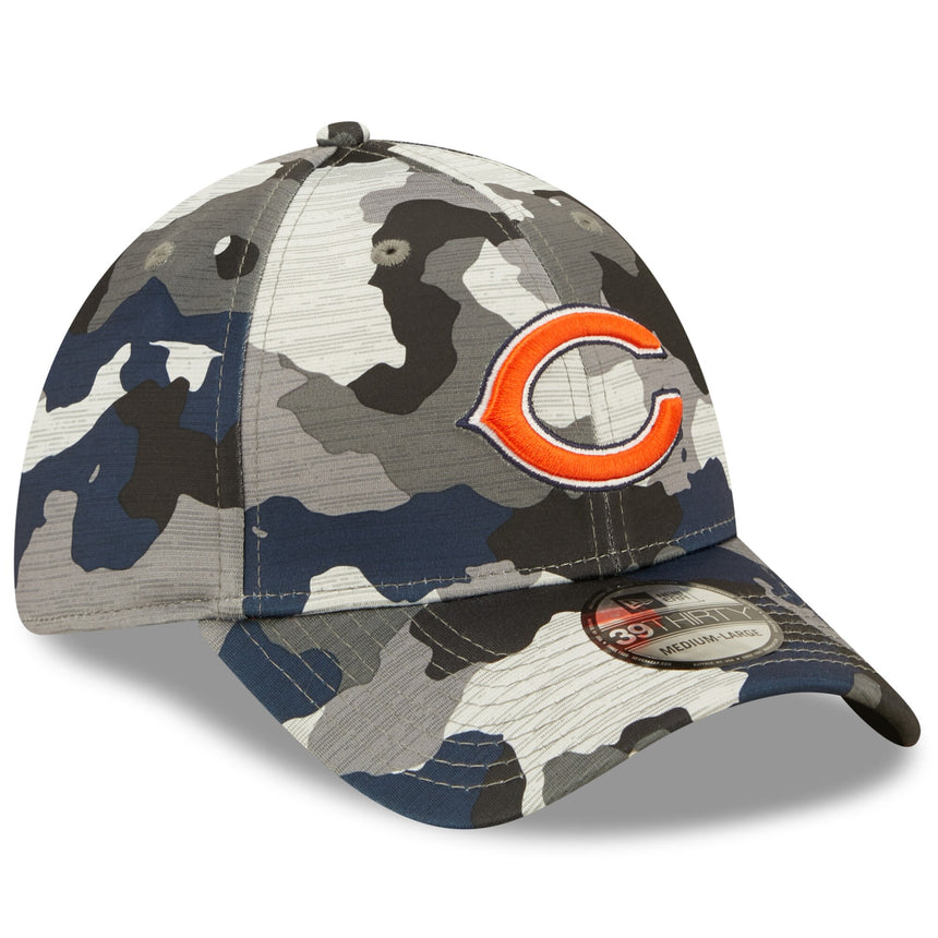Men's Chicago Bears New Era Camo 2022 NFL Training Camp Official 39THIRTY Flex Hat - Pro Jersey Sports