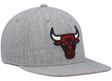 Chicago Bulls Team Heather Gray 2.0 Mitchell & Ness Snapback Hat - Pro Jersey Sports