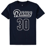 Youth Los Angeles Rams Todd Gurley II Navy Mainliner Name & Number T-Shirt - Pro Jersey Sports