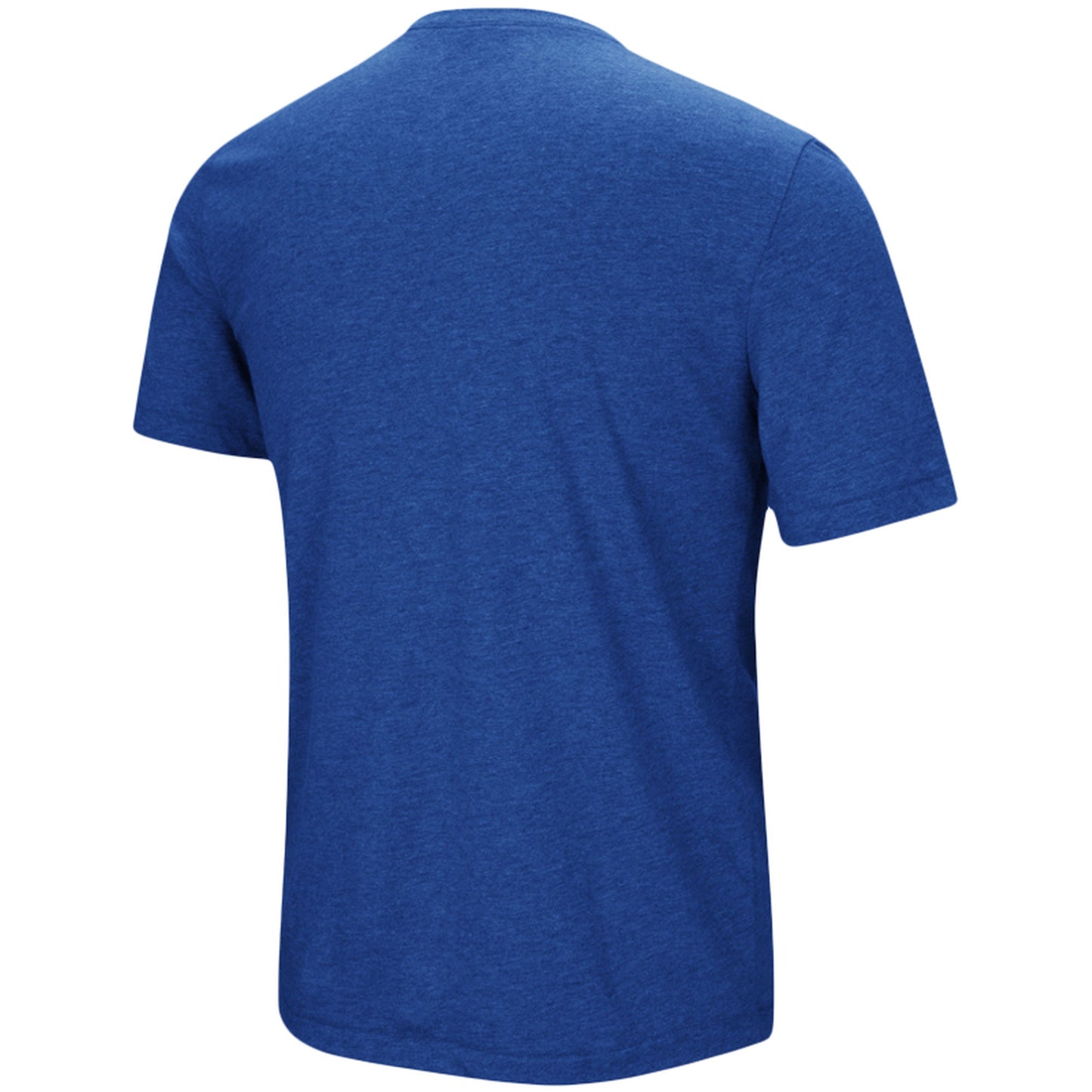 Men's Chicago Cubs Under Armour Heathered Royal Stripe Logo Tri-Blend T-Shirt