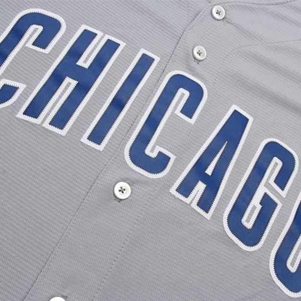 Chicago Cubs Mens Gray "Chicago" Road Cool Base Replica Jersey