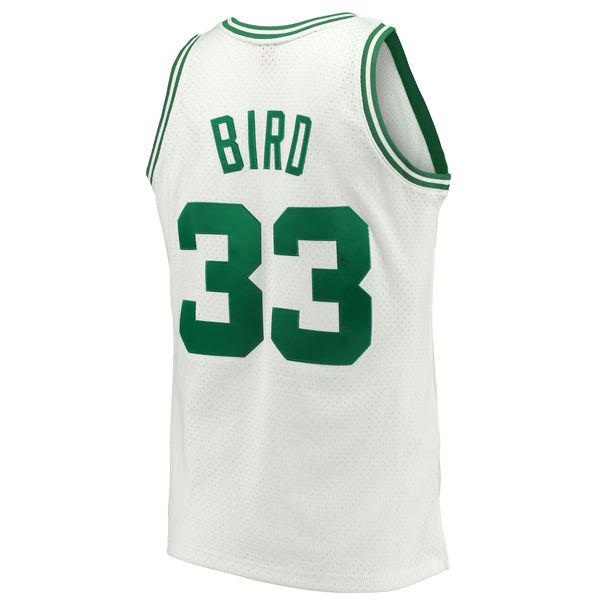 Men’s Larry Bird Boston Celtics 1985-86 White Swingman Replica Jersey By Mitchell & Ness