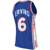 Mens Philadelphia 76ers Julius Erving Mitchell & Ness Royal Hardwood Classics Swingman Jersey - Pro Jersey Sports