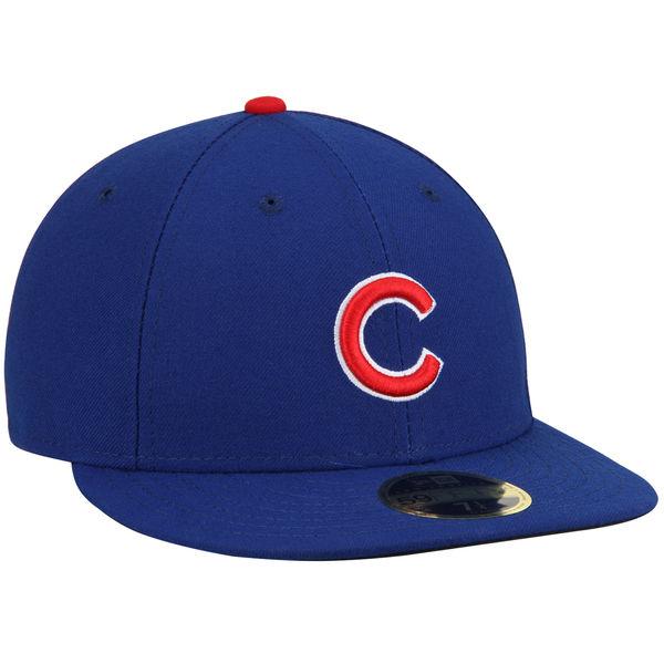 Men's Chicago Cubs New Era Royal Authentic Collection On-Field 59FIFTY Low Profile Fitted Hat with 9/11 Side Patch